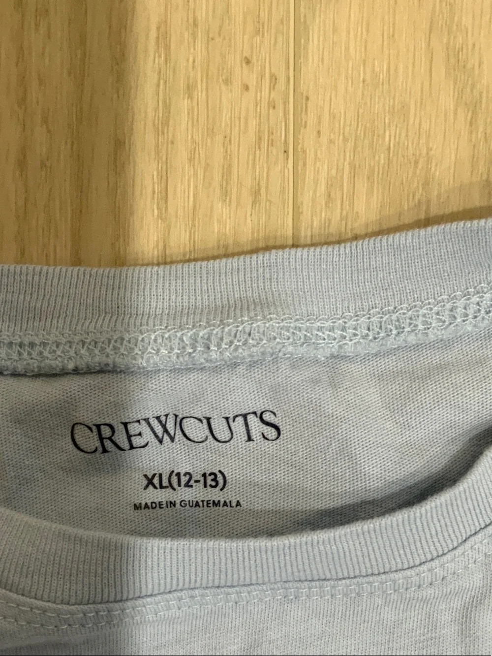 Crewcuts Light Blue Long Sleeve Tee with Crewcuts baggy navy pants